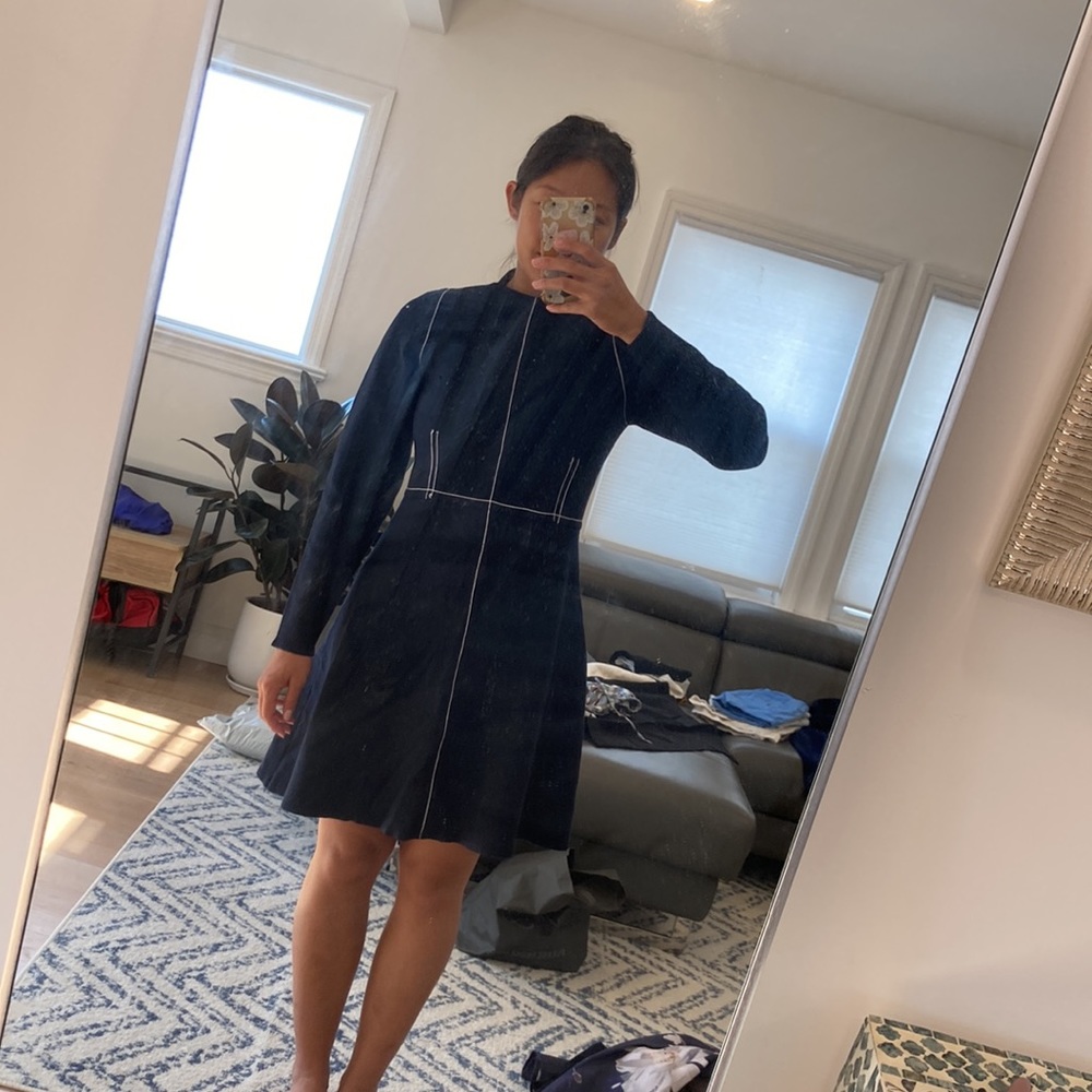 Sandro Paris Navy Blue dress - Picture 4 of 4